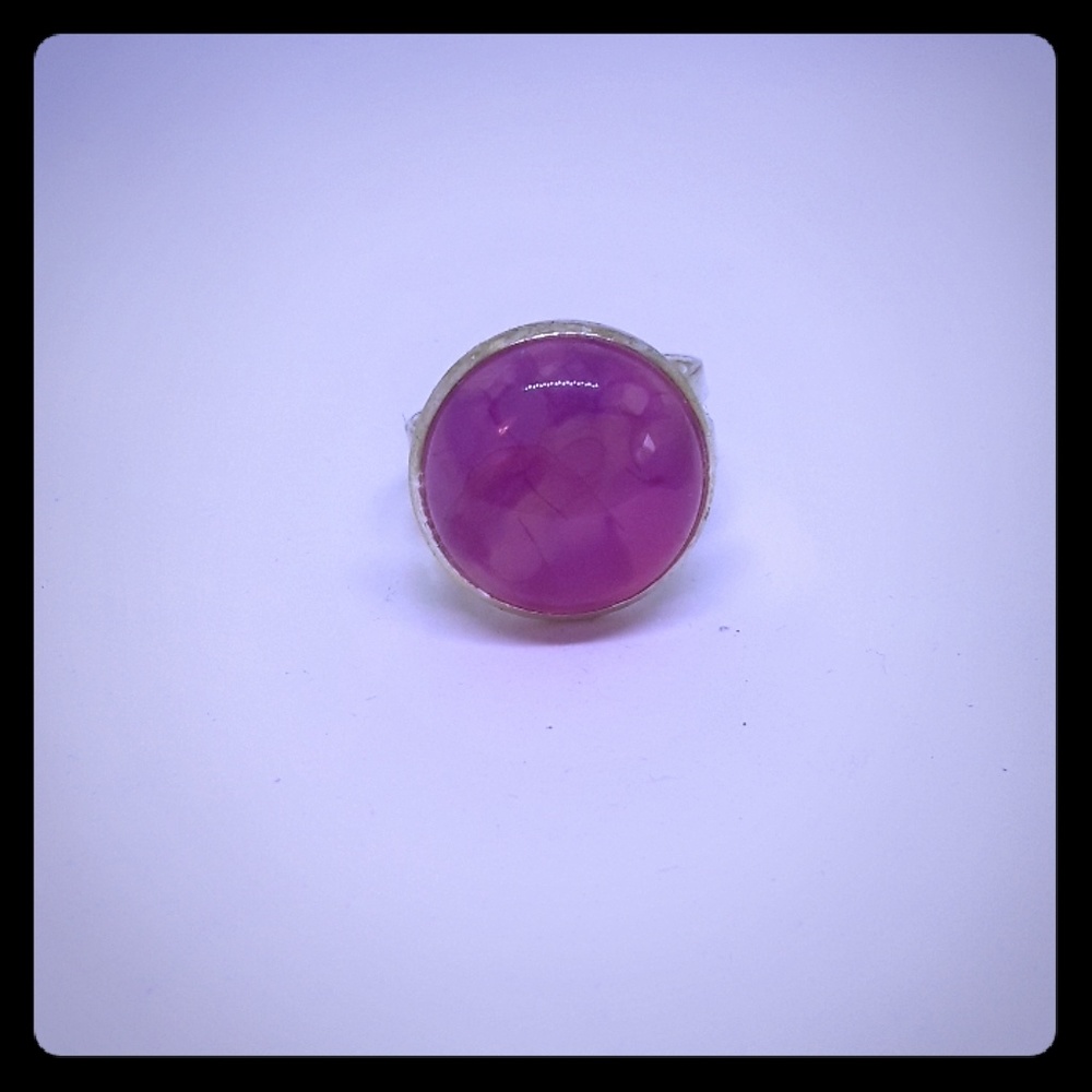 Pink gem ring